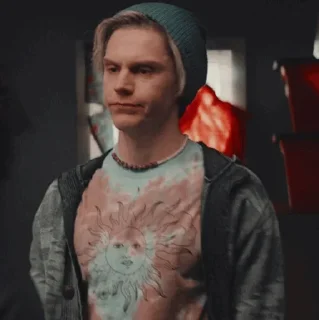 😐 emoji 'Evan Peters | @iStickerLand, Telegram sticker 3 of 86