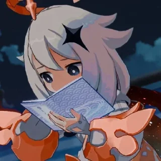 🫐 emoji Милашка Паймон Telegram sticker 10 of 93