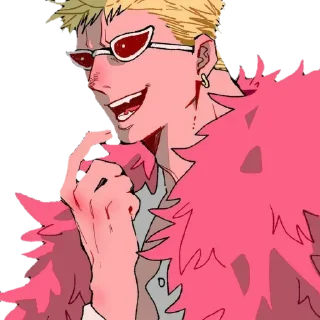 😄 emoji 💛Doflamingo💛 Telegram sticker 12 of 25