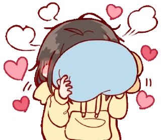 💛 emoji Cute Girl Telegram sticker 12 of 20