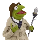 🤠 emoji Kermit The Frog Telegram sticker 12 of 120