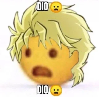 😦 emoji Jojo Telegram sticker 17 of 120