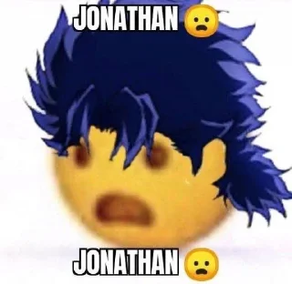 😦 emoji Jojo Telegram sticker 9 of 120