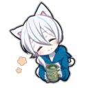 🍵 emoji Shiro neko "blu" Telegram sticker 4 of 39