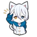 ❕ emoji Shiro neko "blu" Telegram sticker 8 of 39
