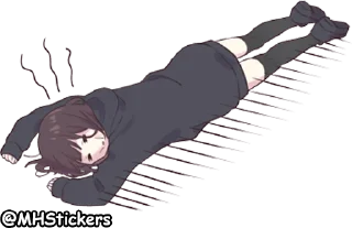 😴 emoji @MHStickers Kurumi Chan 5 Telegram sticker 7 of 41