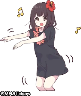 💃 emoji @MHStickers Kurumi Chan 5 Telegram sticker 9 of 41