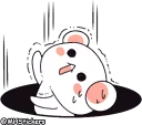 😰 emoji @MHStickers Hearty Bear 5 Telegram sticker 15 of 42
