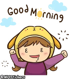 🌤 emoji @MHStickers Scarf Girl Telegram sticker 12 of 41
