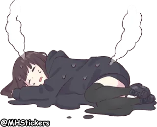 🤒 emoji @MHStickers Kurumi Chan 5 Telegram sticker 6 of 41