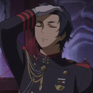 😌 emoji Guren Ichinose Telegram sticker 17 of 28