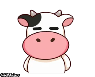👎 emoji @MHStickers Momo Cow 2 Telegram sticker 10 of 25