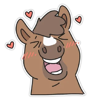 🥰 emoji Horse Telegram sticker 8 of 14