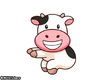 Sticker from @MHStickers Momo Cow 2
