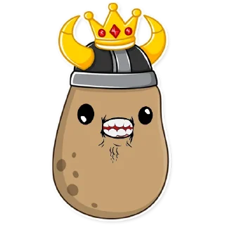 😬 emoji Potato Floki Telegram sticker 19 of 19