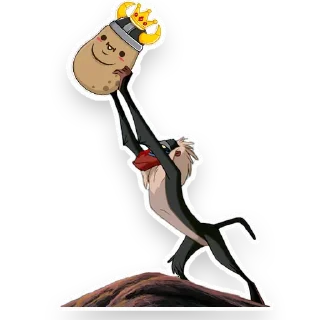 🙌 emoji Potato Floki Telegram sticker 17 of 19