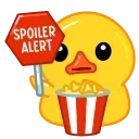 🍿 emoji Hot Duck Telegram sticker 8 of 116