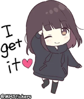 👌 emoji @MHStickers Kurumi Chan 4 Telegram sticker 3 of 41