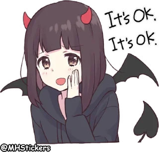 😈 emoji @MHStickers Kurumi Chan 6 Telegram sticker 23 of 41