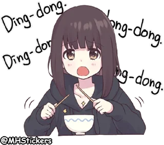 Sticker from @MHStickers Kurumi Chan 6
