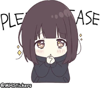 🥺 emoji @MHStickers Kurumi Chan 4 Telegram sticker 15 of 41