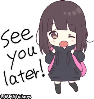 👋 emoji @MHStickers Kurumi Chan 4 Telegram sticker 13 of 41