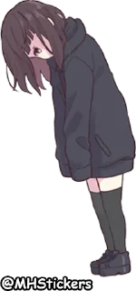 🙄 emoji @MHStickers Kurumi Chan 3 Telegram sticker 22 of 41