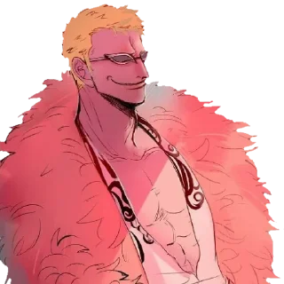 😏 emoji 💛Doflamingo💛 Telegram sticker 5 of 25