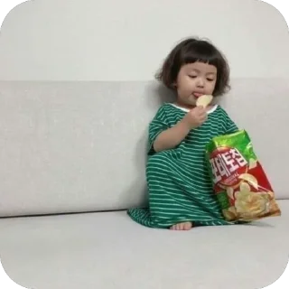 🫥 emoji Niña coreana (Nhc) Telegram sticker 8 of 14