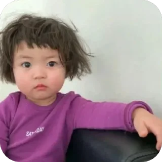 🫥 emoji Niña coreana (Nhc) Telegram sticker 10 of 14