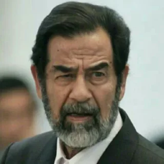 😒 emoji Saddam Hussein Telegram sticker 5 of 87
