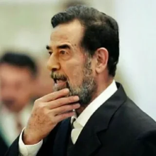 🤔 emoji Saddam Hussein Telegram sticker 16 of 87