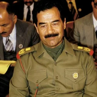 😌 emoji Saddam Hussein Telegram sticker 11 of 87