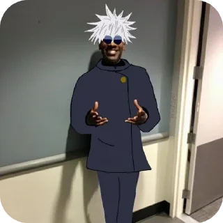 🧥 emoji Gojo Satoru Telegram sticker 8 of 120