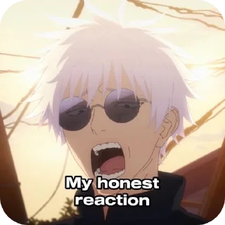 😎 emoji Gojo Satoru Telegram sticker 9 of 120