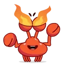 😈 emoji Grab this Crab @CenterOfSticker Telegram sticker 18 of 27
