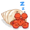 😴 emoji Grab this Crab @CenterOfSticker Telegram sticker 21 of 27