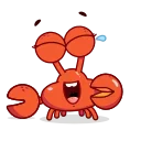 😂 emoji Grab this Crab @CenterOfSticker Telegram sticker 1 of 27