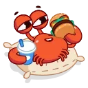 🤤 emoji Grab this Crab @CenterOfSticker Telegram sticker 8 of 27