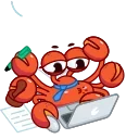 👨‍💼 emoji Grab this Crab @CenterOfSticker Telegram sticker 14 of 27