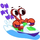 🏃‍♂️ emoji Grab this Crab @CenterOfSticker Telegram sticker 20 of 27