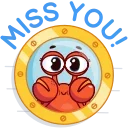 ☺️ emoji Grab this Crab @CenterOfSticker Telegram sticker 16 of 27