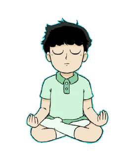 😌 emoji Mob Psycho 💯 (@TodorokiShouto) Telegram sticker 9 of 47