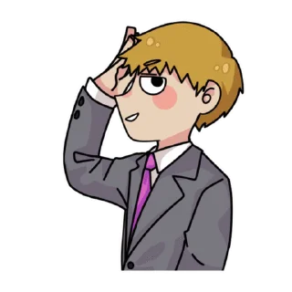 😏 emoji Mob Psycho 💯 (@TodorokiShouto) Telegram sticker 6 of 47