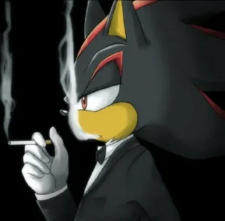 Sticker from 𖤐 Shadow the Hedgehog @BarbieBoySwag