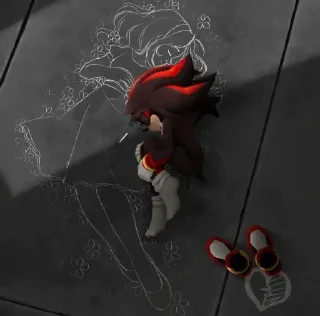 🕸️ emoji 𖤐 Shadow the Hedgehog @BarbieBoySwag Telegram sticker 24 of 120