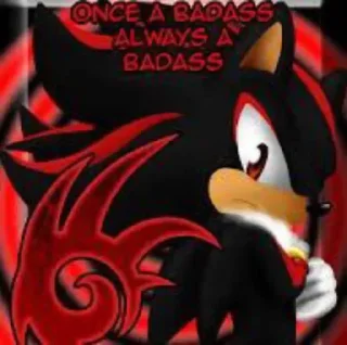 🕸️ emoji 𖤐 Shadow the Hedgehog @BarbieBoySwag Telegram sticker 22 of 120