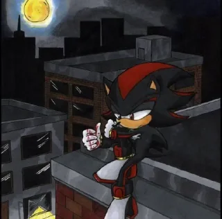 🕸️ emoji 𖤐 Shadow the Hedgehog @BarbieBoySwag Telegram sticker 14 of 120