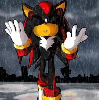 🕸️ emoji 𖤐 Shadow the Hedgehog @BarbieBoySwag Telegram sticker 23 of 120