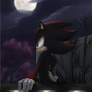 🕸️ emoji 𖤐 Shadow the Hedgehog @BarbieBoySwag Telegram sticker 7 of 120